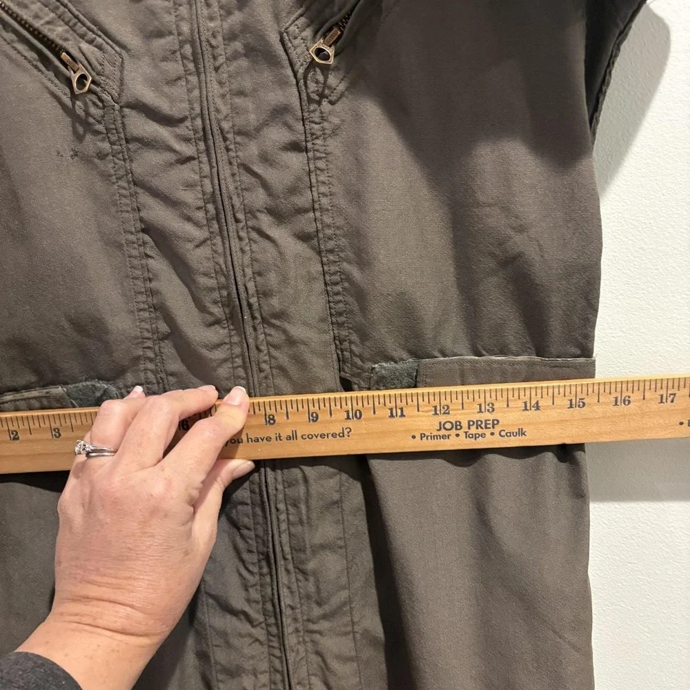 Vtg 60s US Military Flight Suit Olive Green Coveralls Scovill‎ Zip Small
